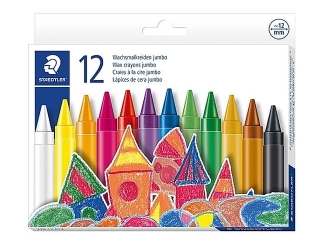 Kredki woskowe, jumbo, 12 kol, Staedtler