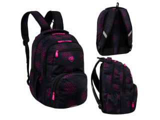 Plecak ABAG PINK HEARTS, AB200 [opakowanie=6szt]