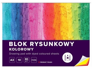 Blok rys.kol.A3 10 80g barw. w masie [opakowanie=10szt]
