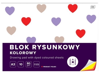 Blok rys.kol.A3 10 80g barw. w masie [opakowanie=10szt]