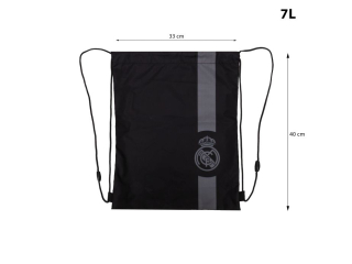 Worek na obuwie REAL MADRID BLACK, AD1 [opakowanie=12szt]