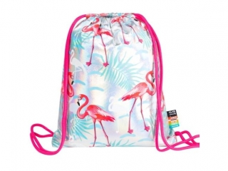 Plecak na sznurkach SO11 HOLO FLAMINGOS