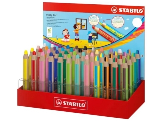 Kredka drewniana STABILO woody 3 w 1 display 48 szt. (w tym pastelowe i duo)