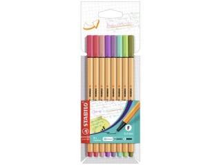 Cienkopis STABILO point 88 etui kartonowe 8 szt. (nowe kolory 2021)