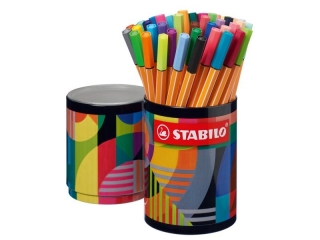 Cienkopis STABILO point 88 metalowa puszka 45 szt. ARTY