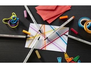 Zestaw Cienkopis STABILO point 88/Flamaster Pen 68/Flamaster Pen 68 brush - STABILO Creative Tips - etui metalowe 50 sztuk ARTY