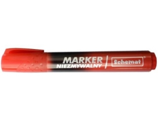 Marker niezmywalny okrągły ? czerwony 3442 (opakowanie=12 szt)
