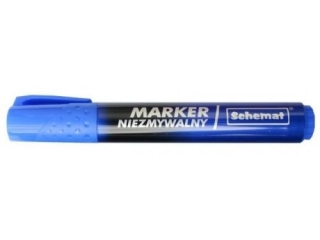 Marker niezmywalny ścięty ? niebieski 3480 (opakowanie=12 szt)