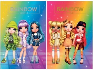 Teczka z gumk RAINBOW HIGH A4 [opakowanie=10szt]