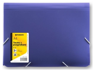 PENMATE TECZKA Z 13-MA PRZEGRÓDKAMI A4-PP104 CIEMNONIEBIESKA