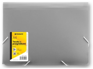 PENMATE TECZKA Z 13-MA PRZEGRÓDKAMI A4-PP104 SZARA