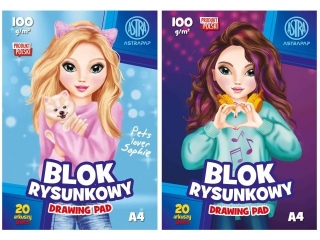 Blok rysunkowy ASTRAPAP TOP TEENS A4 100g 20 ark "EmixSofi" (32.89 proc.) ASPROM