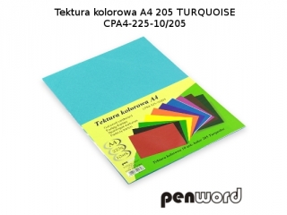 BRYSTOL/TEKTURA KOL. A4 205 TURQUOISE/TURKUSOWACPA4-225-10 (SZPSH) - dostępność 6.07.25