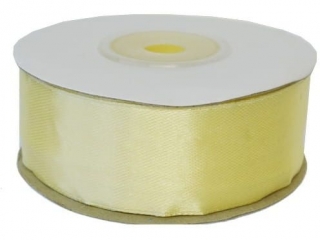 WSTĄŻKA SATYNOWA 25MMx25Y KOLOR 02 (SŁOMKOWA) 2395