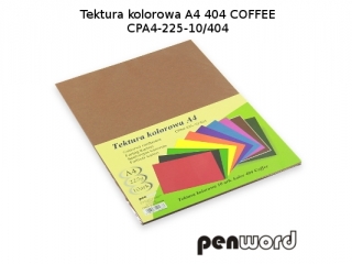 BRYSTOL/TEKTURA KOL. A4 404 COFFEE/BRĄZOWACPA4-225-10 (SZPSH)