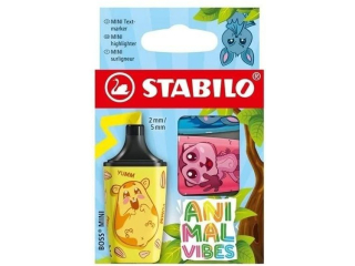 STABILO BOSS MINI Animal vibes set 3szt. NOWO�� 07/03-73 [opakowanie=10szt]