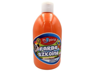 INSPIRIA FARBA SZKOLNA 500ML 8052 POMARAŃCZOWA