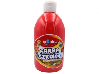 INSPIRIA FARBA SZKOLNA 500ML 8090 CZERWONA