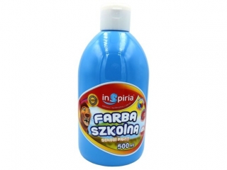 INSPIRIA FARBA SZKOLNA 500ML 8212 NIEBIESKA