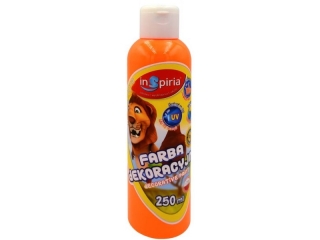 INSPIRIA FARBA DEKORACYJNA 250ML 8557 FLUO POMARAŃCZOWA