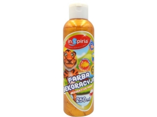 INSPIRIA FARBA DEKORACYJNA 250ML 8649 METALIK ZŁOTA PROMBN