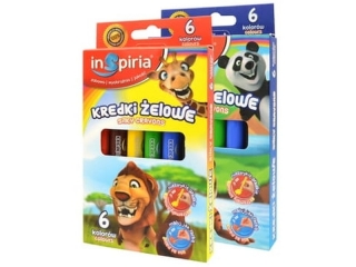 INSPIRIA - KREDKI ŻELOWE 6 KOL. 8427