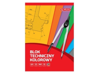 BLOK TECHNICZNY A4 10K KOLOROWY [opakowanie=10szt]