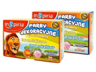 INSPIRIA FARBY DEKORACYJNE MIX 20ML - 6 KOL. 8526 PROMBN