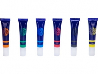 Farby do tworzenia naklejek elowych, CREATIVO zest. 6 kol x 15 ml (9%)