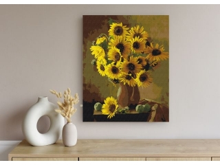 Malowanie po numerach 40x50cm ASTRA ARTEA - Soneczniki