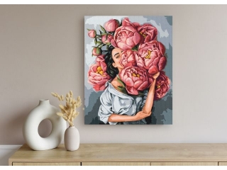 Malowanie po numerach 40x50cm ASTRA ARTEA - W Piwoniach
