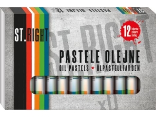 Pastele olejne 12 kolorw ST.RIGHT
