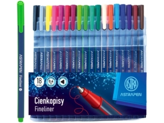 Cienkopisy trjktne 0, 4 mm ASTRAPEN - 18 szt. [opakowanie=12szt]