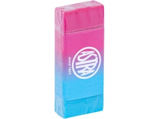 Gumka dwukolorowa neonowa ASTRA - display 36 szt. [opakowanie=36szt]