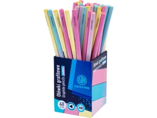 Ołówki grafitowe trójkątne HB ASTRAPEN - Ombre - 48 szt. drum (0%)
