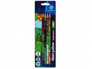 Owki grafitowe trjktne HB ASTRAPEN - Pixel - 4 szt. blister (5%)