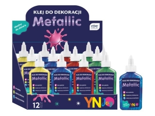 Klej do dekoracji 70g METALLIC 12szt [opakowanie=12szt]