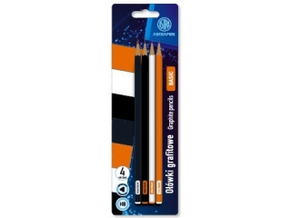 Owki grafitowe trjktne HB ASTRAPEN - Classic - 4 szt. blister [opakowanie=24szt]