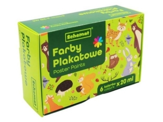 SCHEMAT FARBY PLAKATOWE 20ML -   6 KOLOR