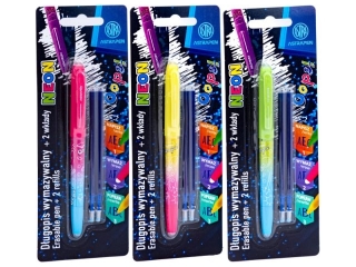 D�ugopis wymazywalny 0, 6 mm ASTRAPEN OOPS! Neon + 2 wk�ady niebieskie - 1+2 szt. blister  [opakowanie=12szt]