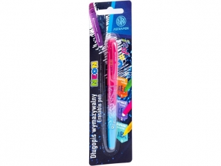D�ugopis wymazywalny 0, 6 mm ASTRAPEN OOPS! Neon + 2 wk�ady niebieskie - 1+2 szt. blister  [opakowanie=12szt]