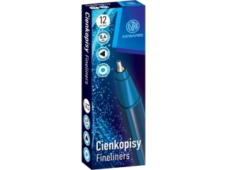 Cienkopis trjktny - niebieski - ASTRAPEN - 12 szt. Box [opakowanie=12szt]