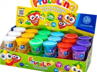 Masa plastyczna Frutolina Astra Fun 100g. display 36 szt. [opakowanie=36szt]