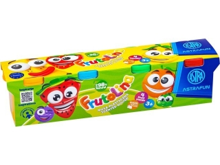 Masa plastyczna Frutolina Astra Fun 4 szt x 100 g  [opakowanie=4szt]