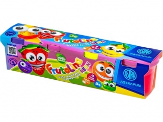 Masa plastyczna Neon Frutolina Astra Fun 4 szt x 100 g  [opakowanie=4szt]