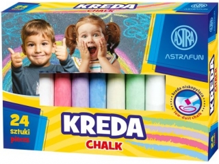 Kreda Tablicowa Astra Fun 24 szt [opakowanie=24szt]