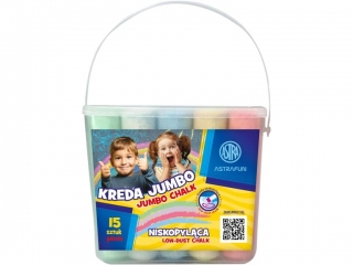 Kreda Jumbo Wiaderko Astra Fun 15 szt [opakowanie=12szt]