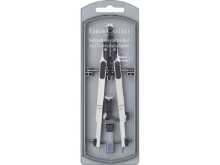 CYRKIEL QUICK SET, ETUI PLASTIKOWE FABER -CASTELL