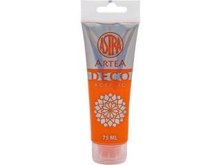 Farba akrylowa DECO ARTEA 75 ml tuba - Pomaraczowy   [opakowanie=5szt]