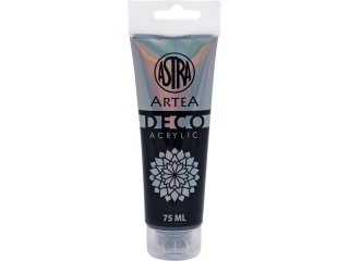 Farba akrylowa DECO ARTEA 75 ml tuba - Czarny   [opakowanie=5szt]